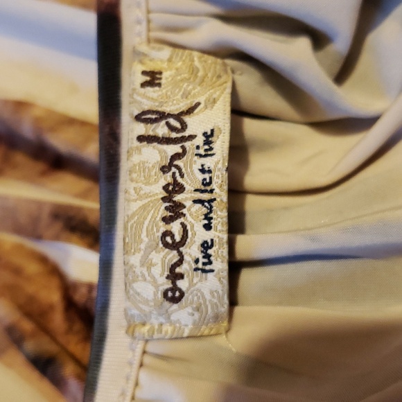 one world live and let live Summer Dress with Cut Out Sleeves Embellished Bodice - Picture 6 of 8